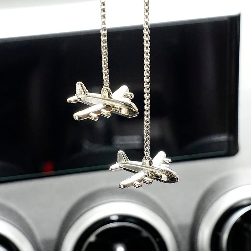 AMIORO Creative Airplane Car Rear View Mirrors Interior Accessories Aircraft Ornament Car Decor - Image 5